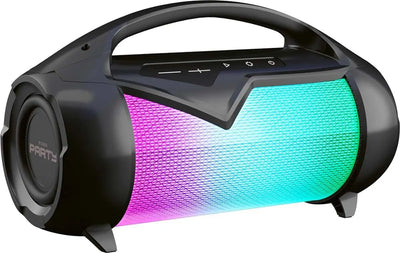 Bluetooth Speaker Interactive Party Lite Haut-Parleur avec Effets Lumineux résistant aux éclaboussures d'eau, Noir SWTOIPIG