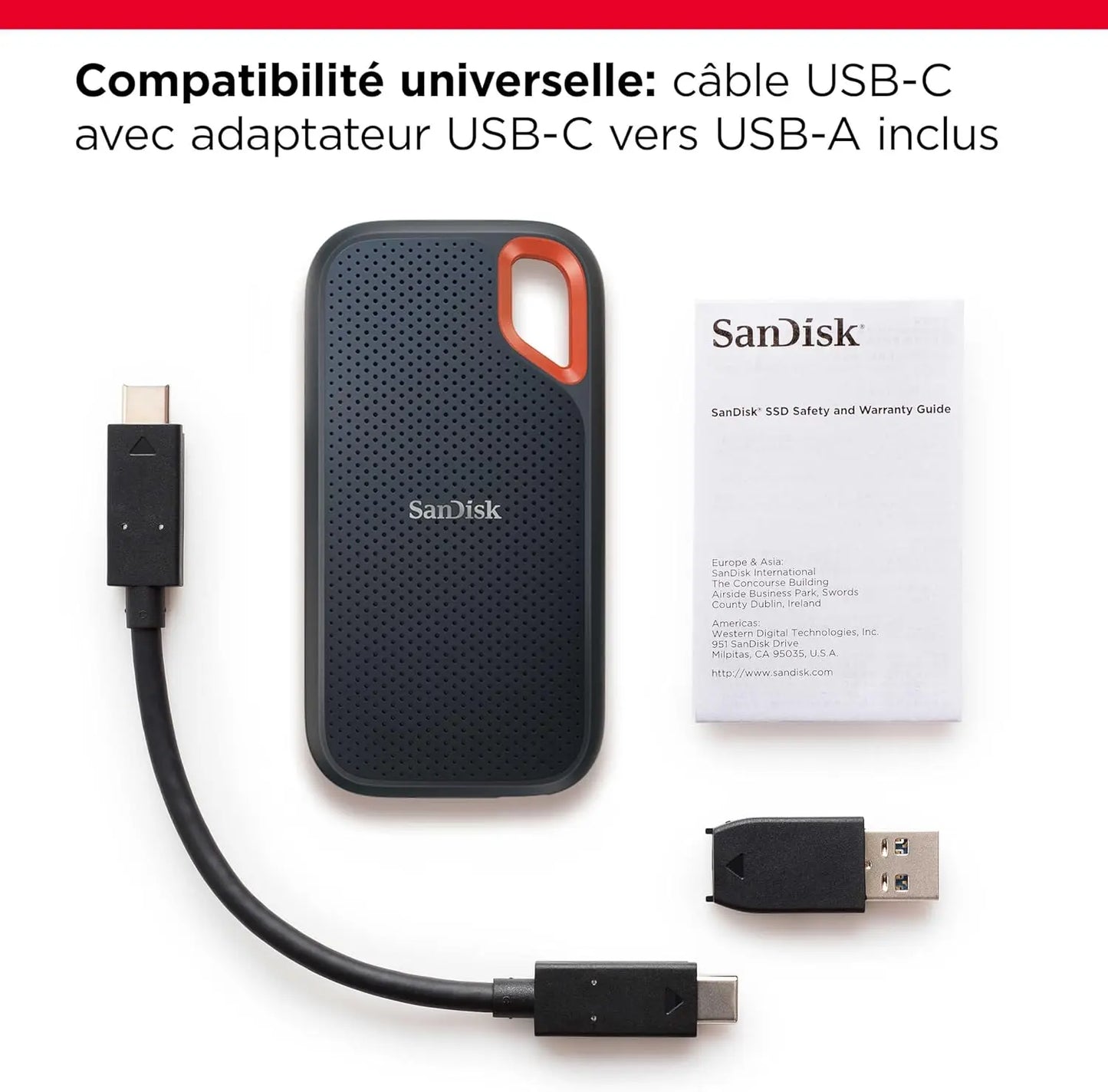 SD Card SanDisk Extreme 1 to NVMe SSD, Disque Externe, USB San Disk