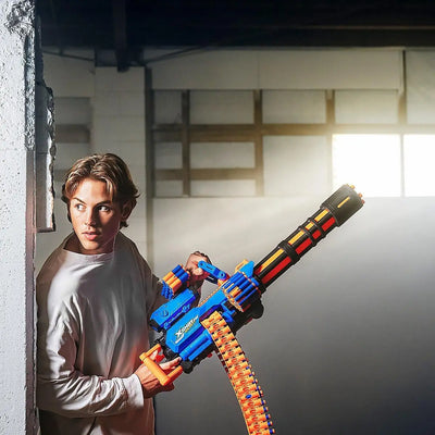 Jouets et Jeux X-Shot Insanity Rage Fire Gatling Blaster avec ceinture de fléchettes et 72 fléchettes Blaster Gatling Insanity X-Shot