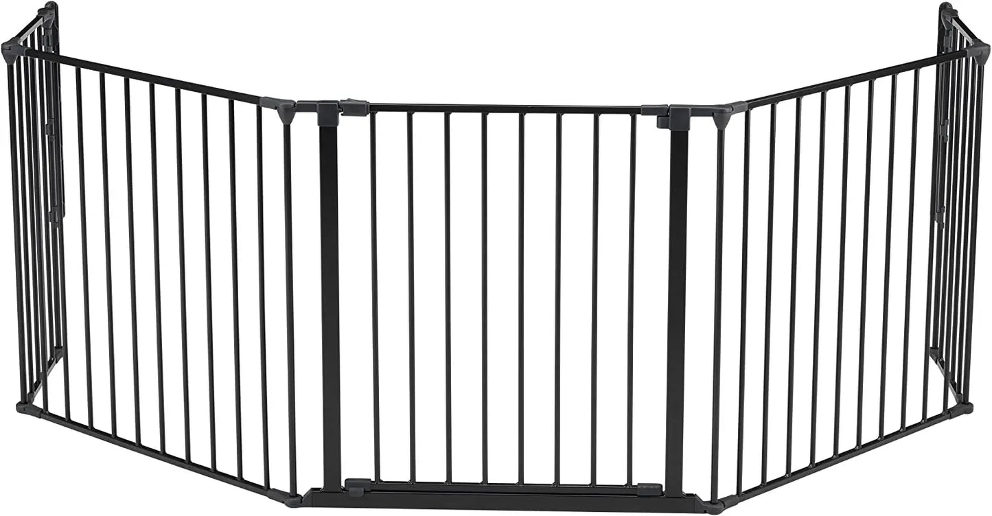 BabyDan Barrière de sécurité enfant multi-fonction flex, anthracite (XL) 90-278cm JBL