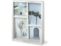 Cadre photo en résine effet marbre 4 vues Edge - UMBRA UMBRA