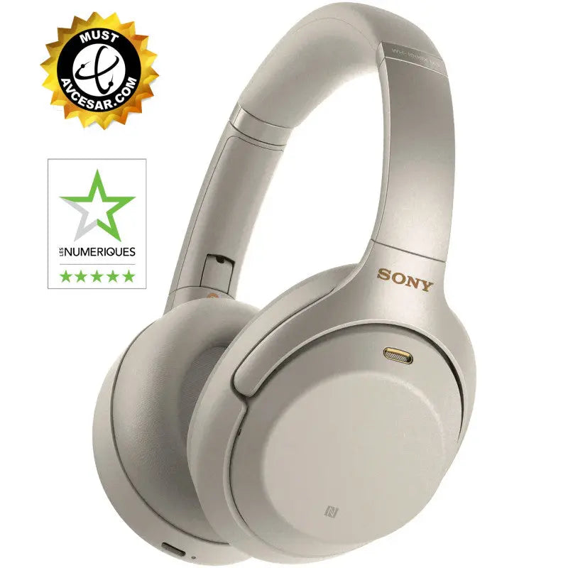 Casque audio Bluetooth Sony WH-1000XM3 argent Bose audio