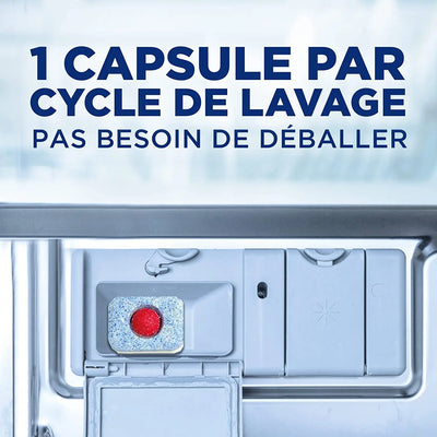 Finish Pastilles Lave-Vaisselle Powerball All in One Max Citron - 68 Tablettes Lave-Vaisselle Finish