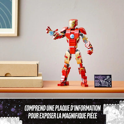 LEGO 76206 Marvel L’Armure Articulée d’Iron Man, Figurine Collectionner, Jouet Avengers: Age of Ultron, Set Infinity Saga lego