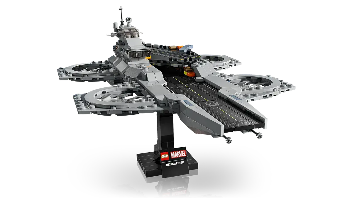 jouet LEGO Marvel 76295 : The Avengers Helicarrier L'héliporteur des Avengers lego