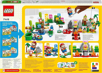 LEGO Super Mario 71418 Set La boîte à Outils Créative, Construction avec Figurines, Créer Vos Propres Niveaux dans Le Désert et Lave, Extension Pack de Démarrage, Jouet - TECIN HOLDING