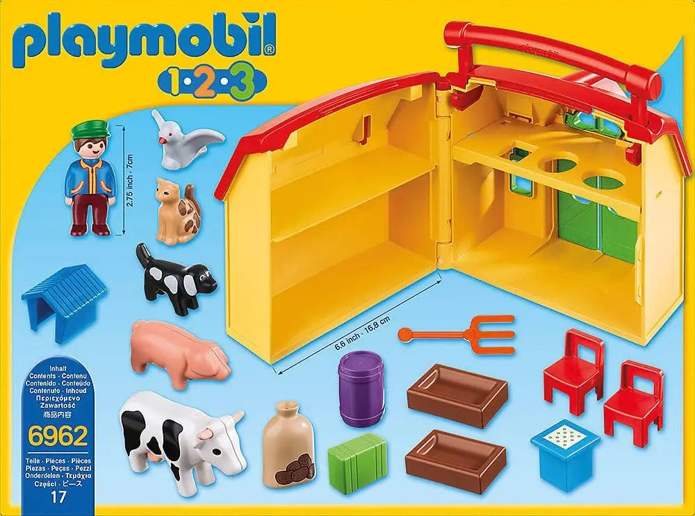 playmobil 6962 Ferme transportable avec animaux Playmobil 1.2.3 playmobil animaux sauvages playmobil