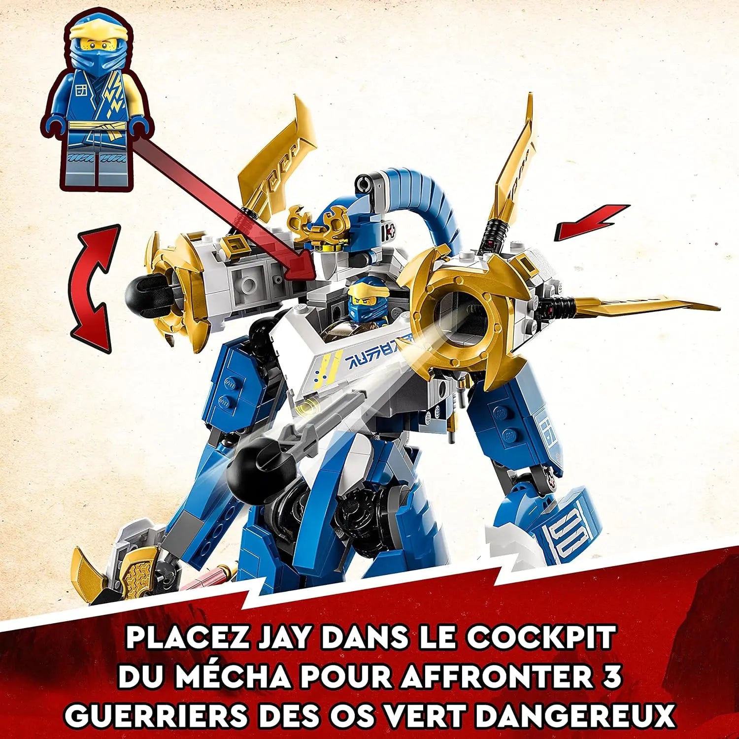 jouet pour enfant 71785 Lego Ninjago Le Robot Titan de Jay Paw Patrol