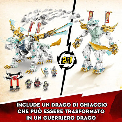 lego 71786 LEGO Ninjago La créature Dragon de glace de Zane lego