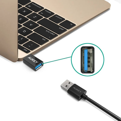 AUKEY Adaptateur USB C vers USB A 3.0 Connecteur USB 3.0 Type-C male vers Type-A AUKEY