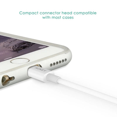 AUKEY Câble Lightning 1m [ MFI Certifié Apple ] Chargeur iPhone pour iPhone 6s AUKEY