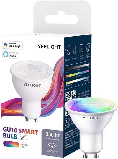 ampoules Ampoule Wifi Yeelight GU10 W1, 4,5 W 350 lumens Aucun hub requis RGB Philips