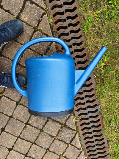 Arrosoir ovale extra-fort 13 litres + pomme inox et pied renforcé bleu BELLI TECIN HOLDING