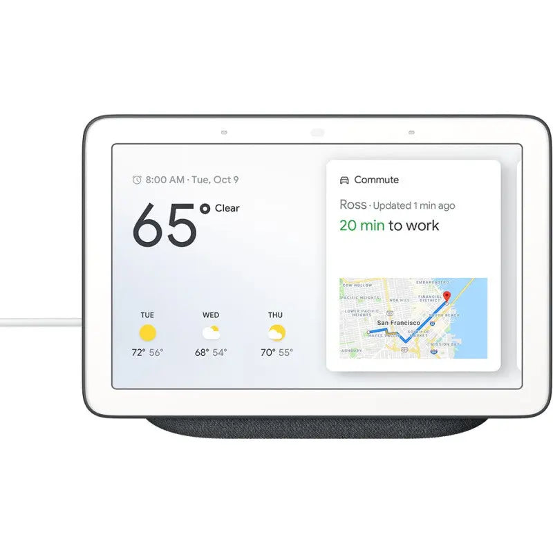 Bluetooth Device Assistant vocal Google Nest Google Nest Hub Noir Google