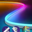 Éclairage LED Bande LED Lamomo Multicolore Découpable avec Synchronisation Musicale TECIN HOLDING