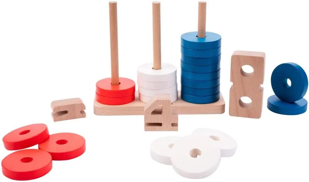 Jeu de construction Bâton / Bloc de Construction Magnétique Montessori | Jouet Éducatif | Royaume Montessori, 32 pièces Dorjee