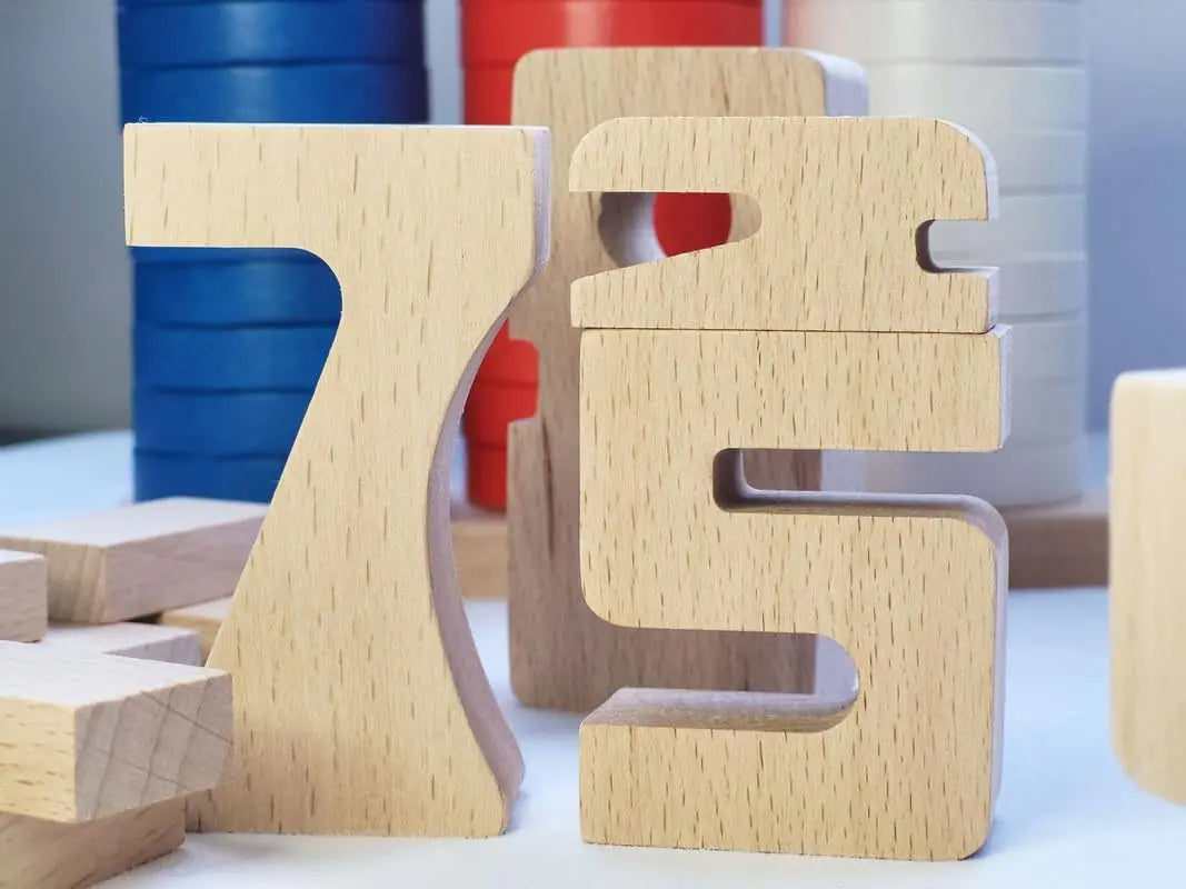 Jeu de construction Bâton / Bloc de Construction Magnétique Montessori | Jouet Éducatif | Royaume Montessori, 32 pièces Dorjee