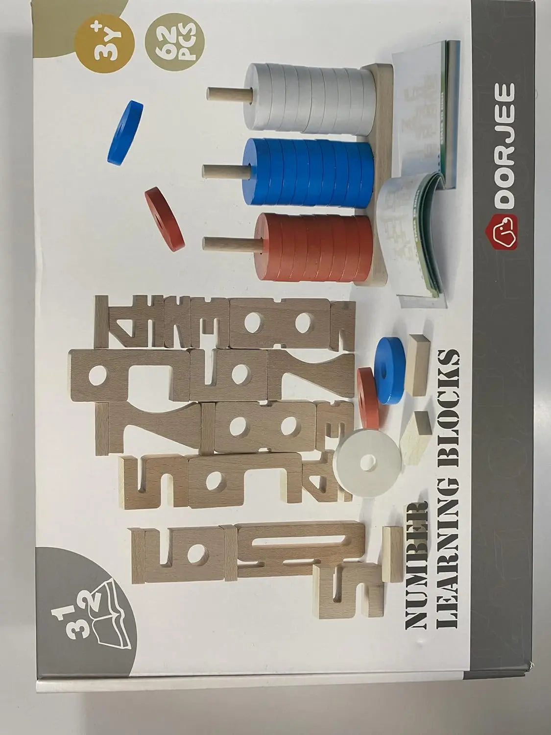 Jeu de construction Bâton / Bloc de Construction Magnétique Montessori | Jouet Éducatif | Royaume Montessori, 32 pièces Dorjee