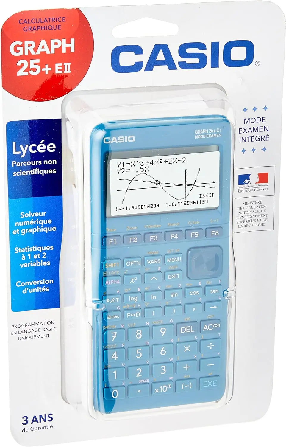 CALCULATRICES Casio Graph 25+ E Calculatrice graphique avec mode examen texas