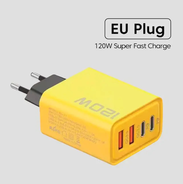 Phone charger Chargeur rapide de type C pour iPhone Samsung Xiaomi, adaptateur USB 120 , prise de charge rapide Belkin