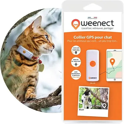 GPS CASES Collier GPS pour chat WEENECT Cats 2 mappy