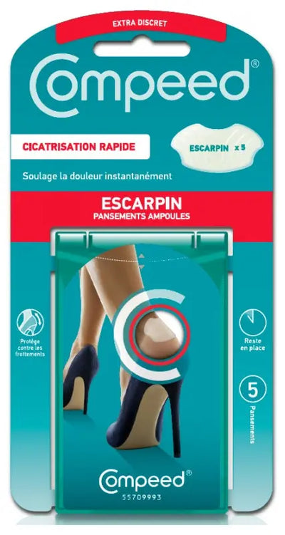 Compeed Pansements Ampoules Escarpin 5 Pansements TECIN HOLDING