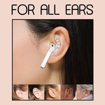 périphérique audio Copie de nnoGadgets® EarPlugs 2-Set | Embout compatible avec AirPods - Maintien inébranlable - Empêche de tomber | Silicone souple - Parfait pour les loisirs et le sport | Blanc amazon