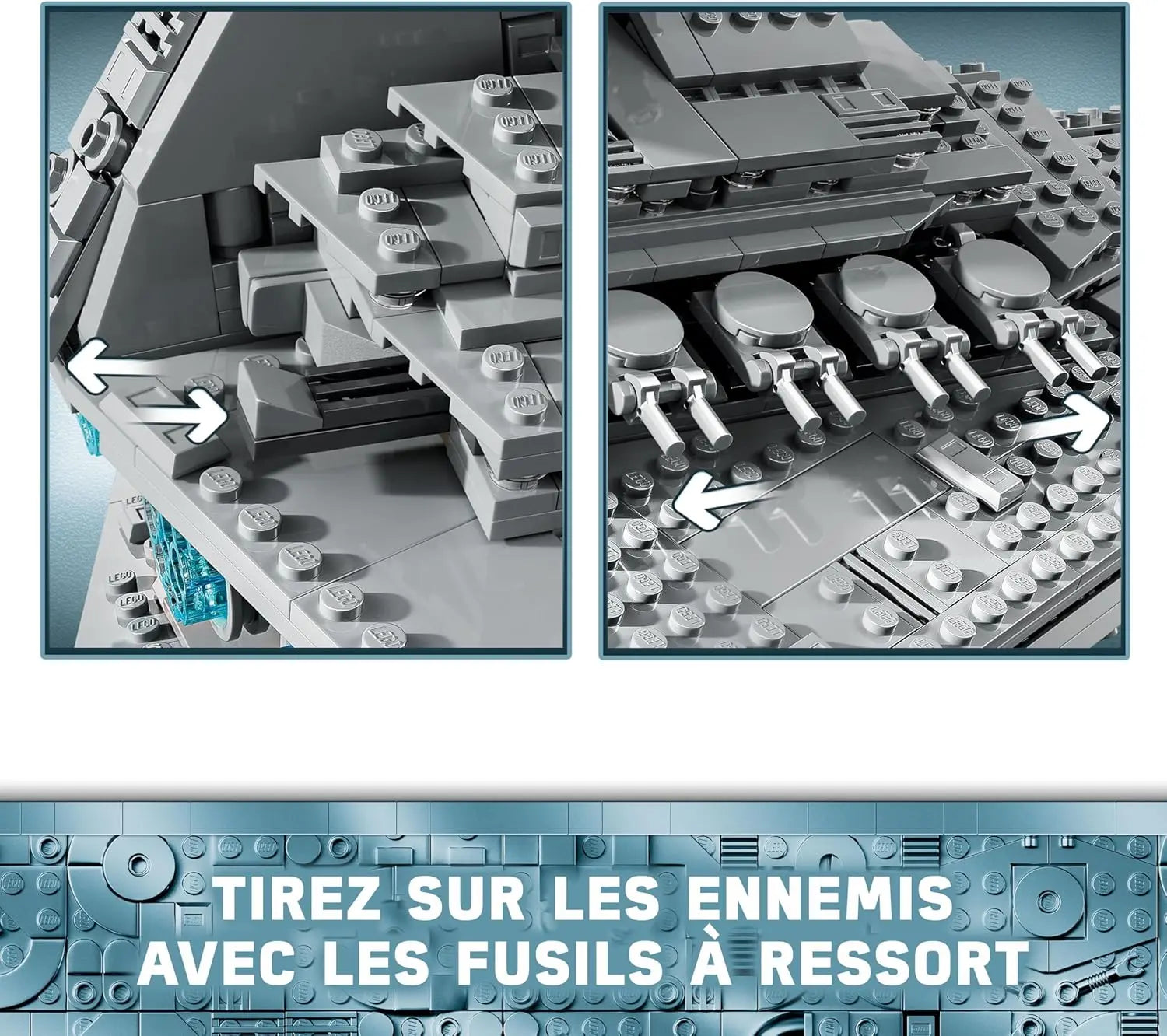 Jouets & Jeux Destroyer Stellaire de Classe Impérial - Star Wars LEGO Star Wars 75394 Destroyer Stellaire de Classe Impérial - Jeu de Construction avec Vaisseau Spatial LEGO