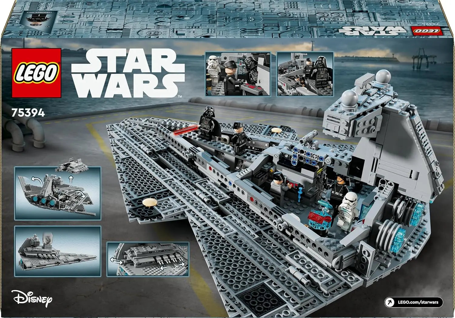 Jouets & Jeux Destroyer Stellaire de Classe Impérial - Star Wars LEGO Star Wars 75394 Destroyer Stellaire de Classe Impérial - Jeu de Construction avec Vaisseau Spatial LEGO