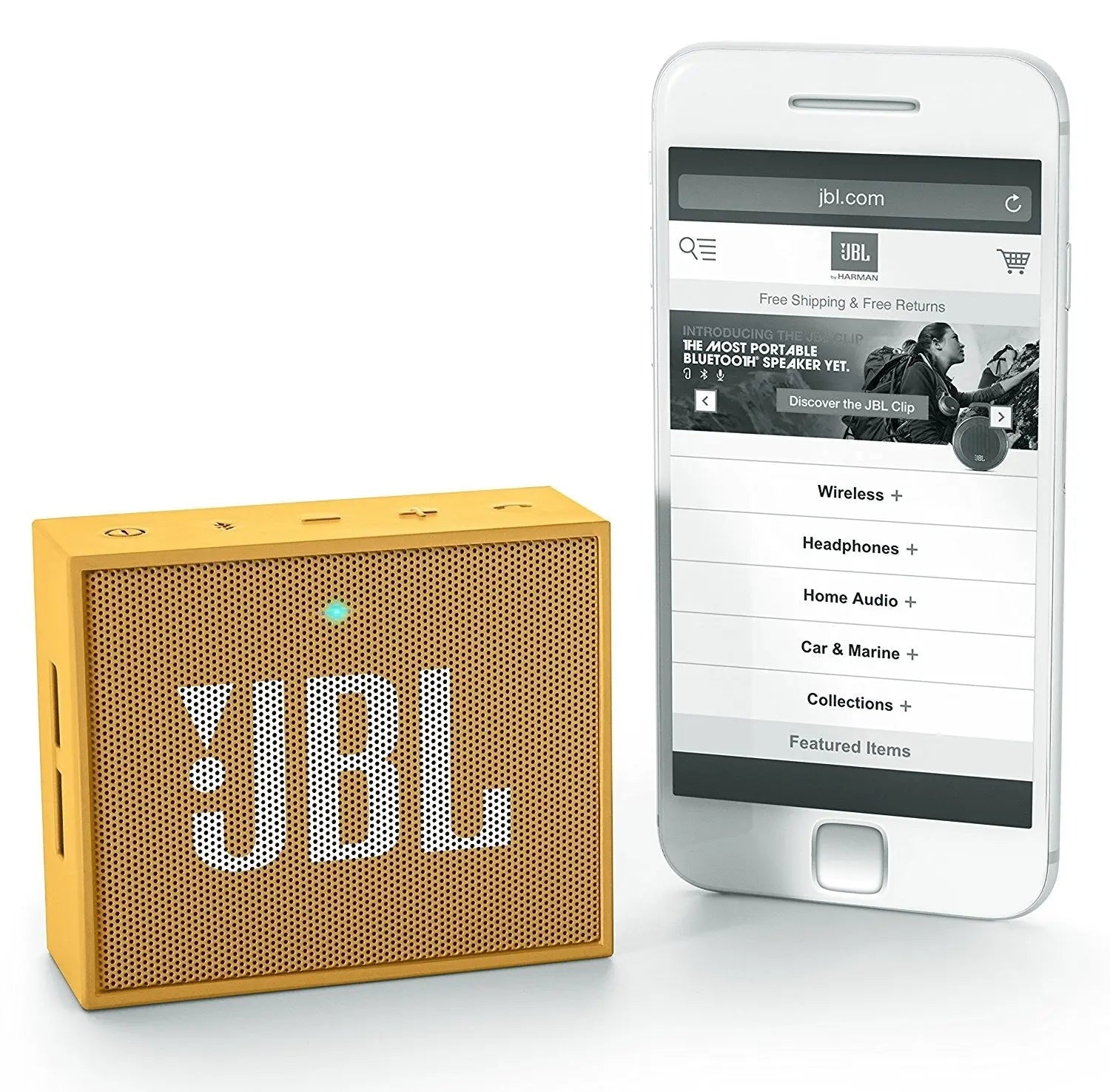 Enceinte Bluetooth JBL Go JAUNE comptact sans fil JBL