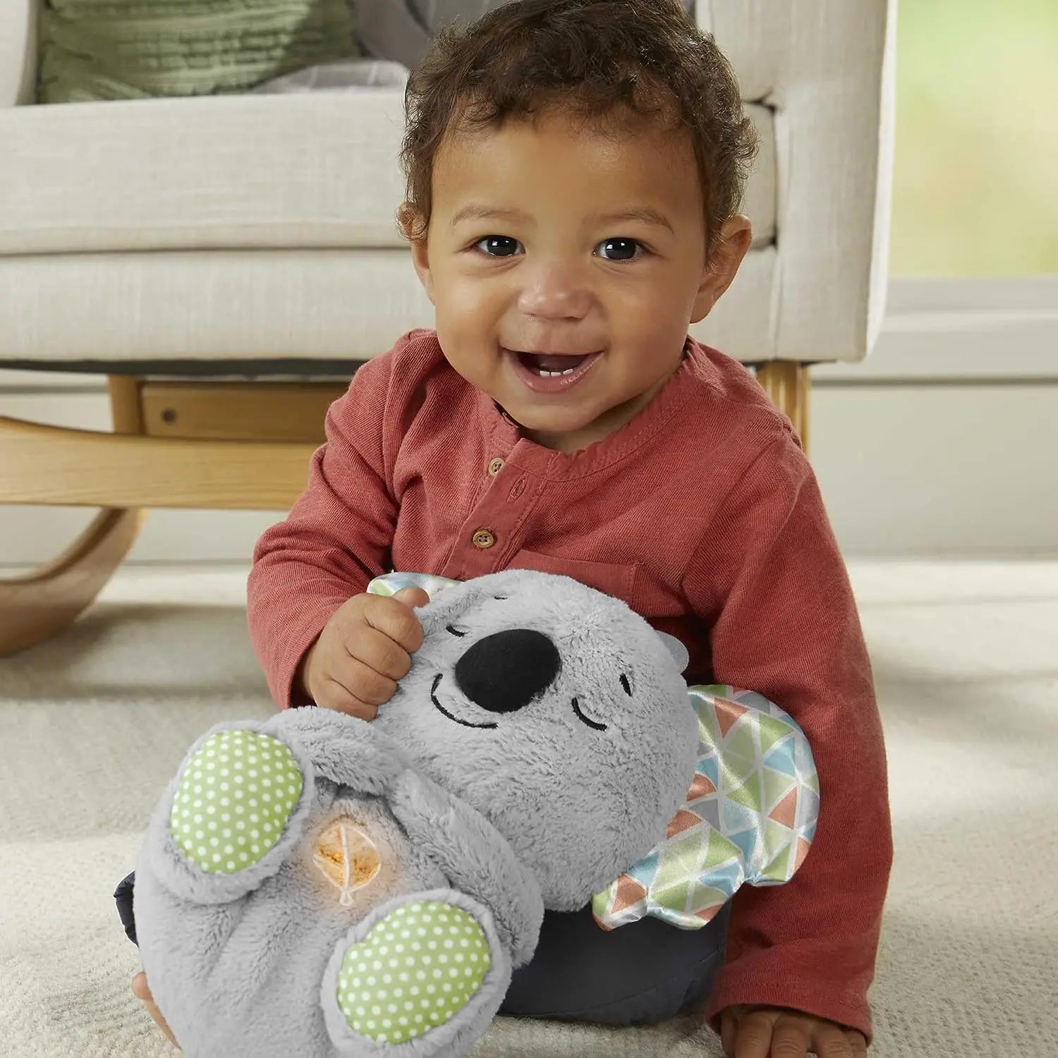 jouet pour enfant Fisher Price Mon Koala Câlins Bonne Nuit peluche bébé apaisante avec mouvements de respiration Amary Crianza y Maternida