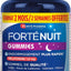 Comprimés Forté Pharma - FortéNuit Gummies - Gummies Sommeil - 1,9 mg de Mélatonine et Plantes - Goût Myrtille - Complément Alimentaire Sommeil – 3700221300978 Forte Pharma