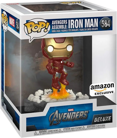 Figurines jouets Funko POP! Deluxe: Marvel Avengers - Iron Man - (Assemble) - Figurine en Vinyle à Collectionner - Idée de Cadeau - Produits Officiels - Jouets pour les Enfants et Adultes - Movies Fans POP