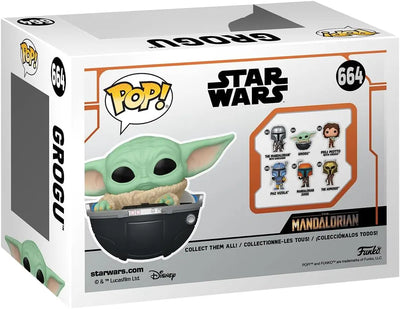 Figurines jouets Funko Pop! Vinyl: Star Wars: The Mandalorian S9 - Grogu (The Child, Baby Yoda) - (Grogu (The Child, Baby Yoda), Baby Yoda) - Figurine en Vinyle à Collectionner - Idée de Cadeau - Produits Officiels POP