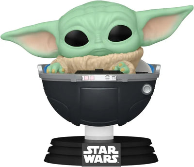 Figurines jouets Funko Pop! Vinyl: Star Wars: The Mandalorian S9 - Grogu (The Child, Baby Yoda) - (Grogu (The Child, Baby Yoda), Baby Yoda) - Figurine en Vinyle à Collectionner - Idée de Cadeau - Produits Officiels POP