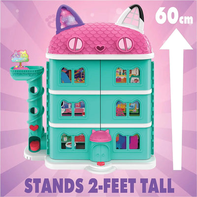 jouet Gabby's Dollhouse Gabby et la maison magique Maison de Poupée Interactive Avec 2 Figurines + 15 Accessoires - Reproduis Les Aventures De Ton Dessin Animé Préféré - Jouet Enfant 3 Ans + Spin Master