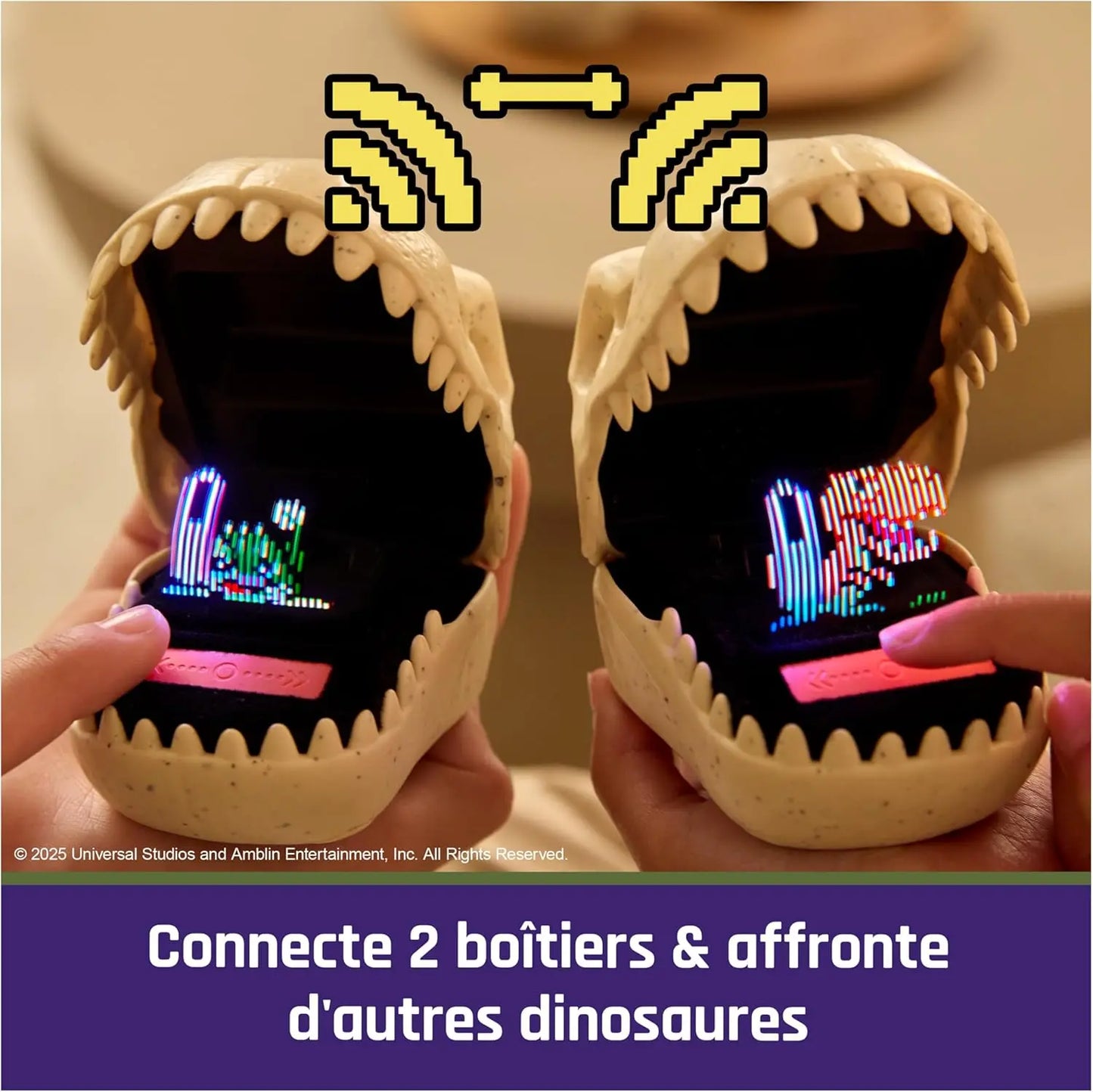 Jouets JURASSIC WORLD - BITZEE MON ANIMAL INTERACTIF 0681147085091 Connectable avec 1 Autre - Sons Réactions Et Jeux - Jeu pour Enfant SPIN MASTER