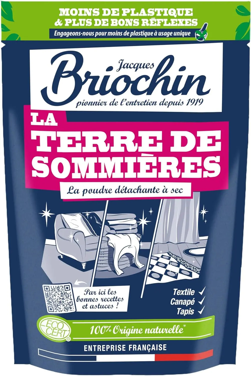 Entretien ménager Jacques Briochin Flocon Terre de Sommières Ecocert 300 g Flocon Terre de Sommières Jacques Briochin