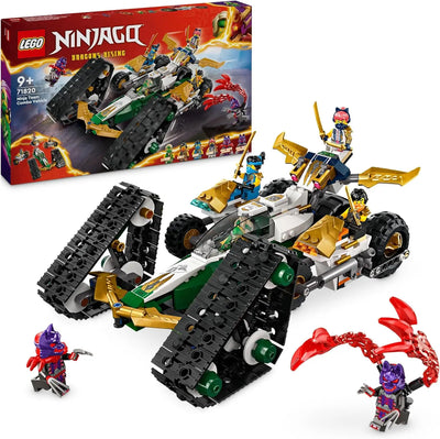 jouet LEGO 71820 NINJAGO Le Véhicule Combiné de l’Équipe des Ninjas - Jouet 4-en-1 Pour Enfants lego