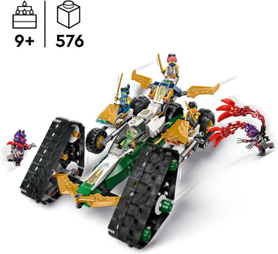jouet LEGO 71820 NINJAGO Le Véhicule Combiné de l’Équipe des Ninjas - Jouet 4-en-1 Pour Enfants lego