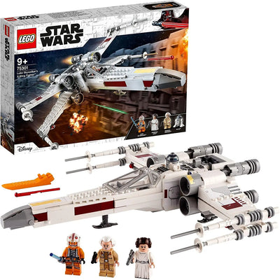 LEGO 75301 Star Wars Le X-Wing Fighter de Luke Skywalker, Jouet Vaisseau Spatial, Figurines, Princesse Leia, Droïde R2-D2, Idée Cadeau Enfants 9 Ans SKYN