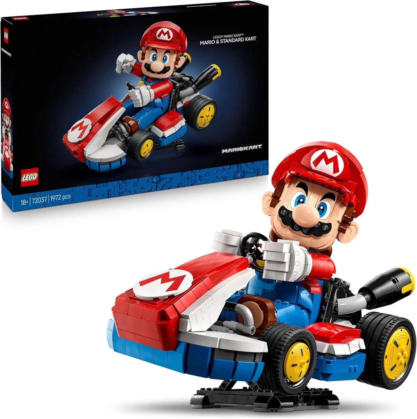 Jouets et jeux LEGO Mario Kart - Mario Et Kart Standard - Figurine Collector De Personnage Nintendo - Maquette De Voiture à Construire pour Fans De Jeux Vidéo - Cadeau pour Adulte 72037 LEGO