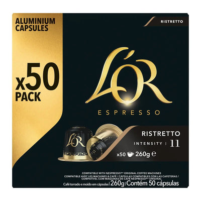 Capsules de café L'OR ESPRESSO Capsules de café ristretto intensité 11 compatibles Nespresso L'Or