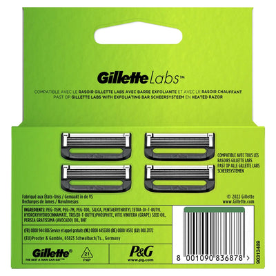 hygiene Lames de Rasoir avec Barre Exfoliante Labs GILLETTE gilette