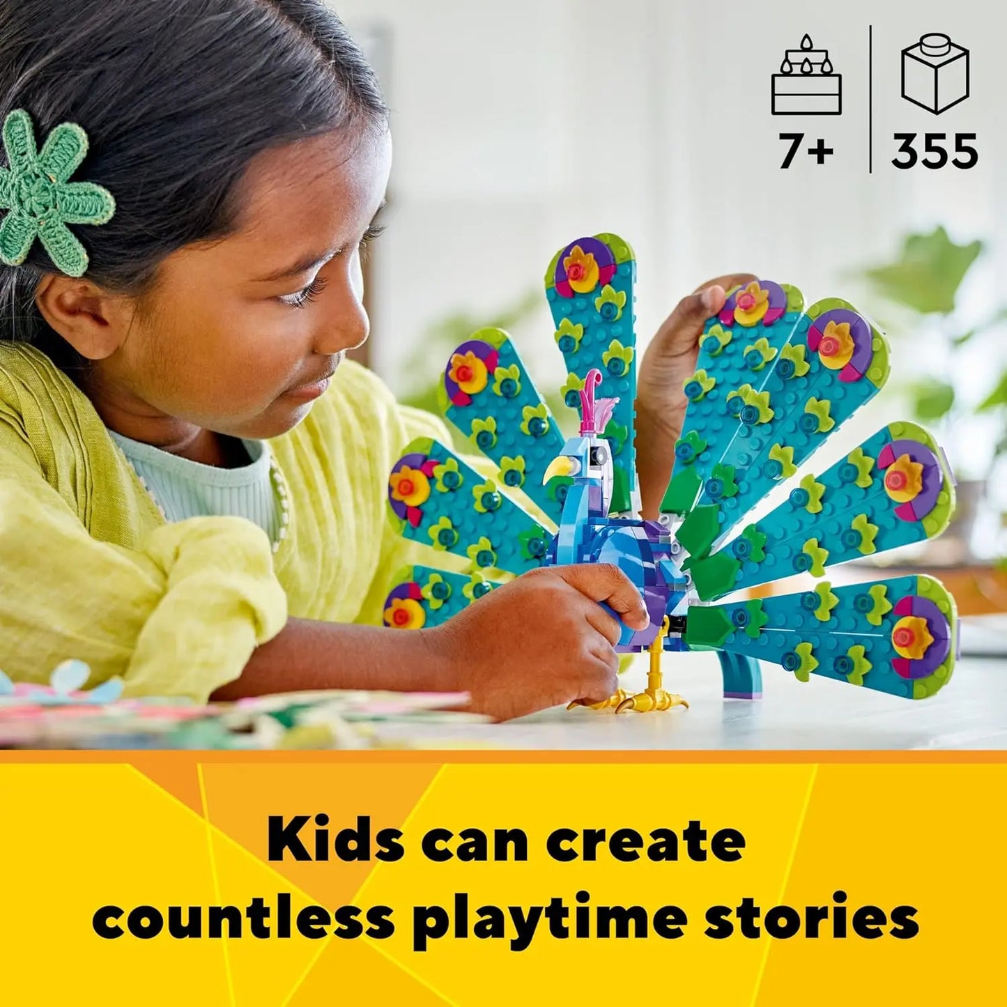 jouet Lego Le Paon exotique king jouet