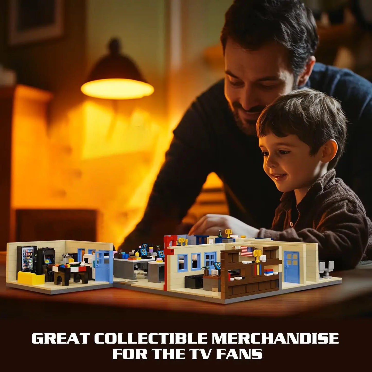 jouet MOC Sitcom - Ensemble de briques représentant la série The Office 21336 lego