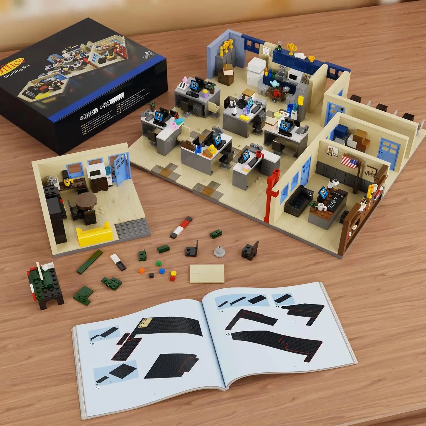 jouet MOC Sitcom - Ensemble de briques représentant la série The Office 21336 lego