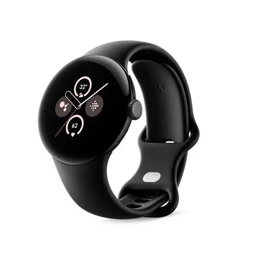 Smart Watch Montre connectée Google Pixel Watch 2 Boîtier en aluminium Noir Mat Bracelet sport Noir Fitbit