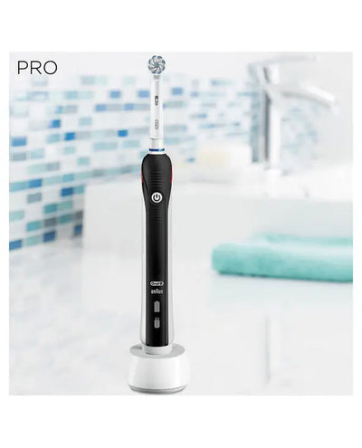 Hygiène personnelle Oral-B PRO 2 2000S Sensi Ultrathin Adulte Brosse à dents rotative oscillante Noir, Blanc  4210201178712 Oral-B
