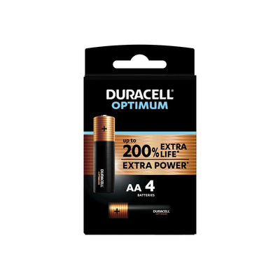 Pile alcalines AA 1.5V LR06 MX1500 x4 DURACELL Energizer
